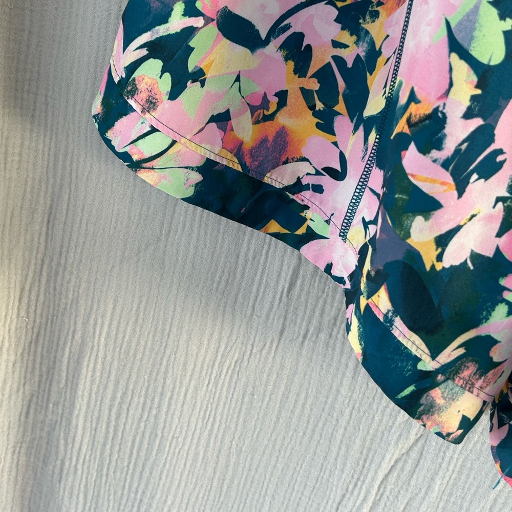 tek gear Floral Athletic Shorts in Teal, Pink & Yellow - Picture 8 of 11